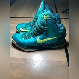 Teal and lime green high top‎ KDS
